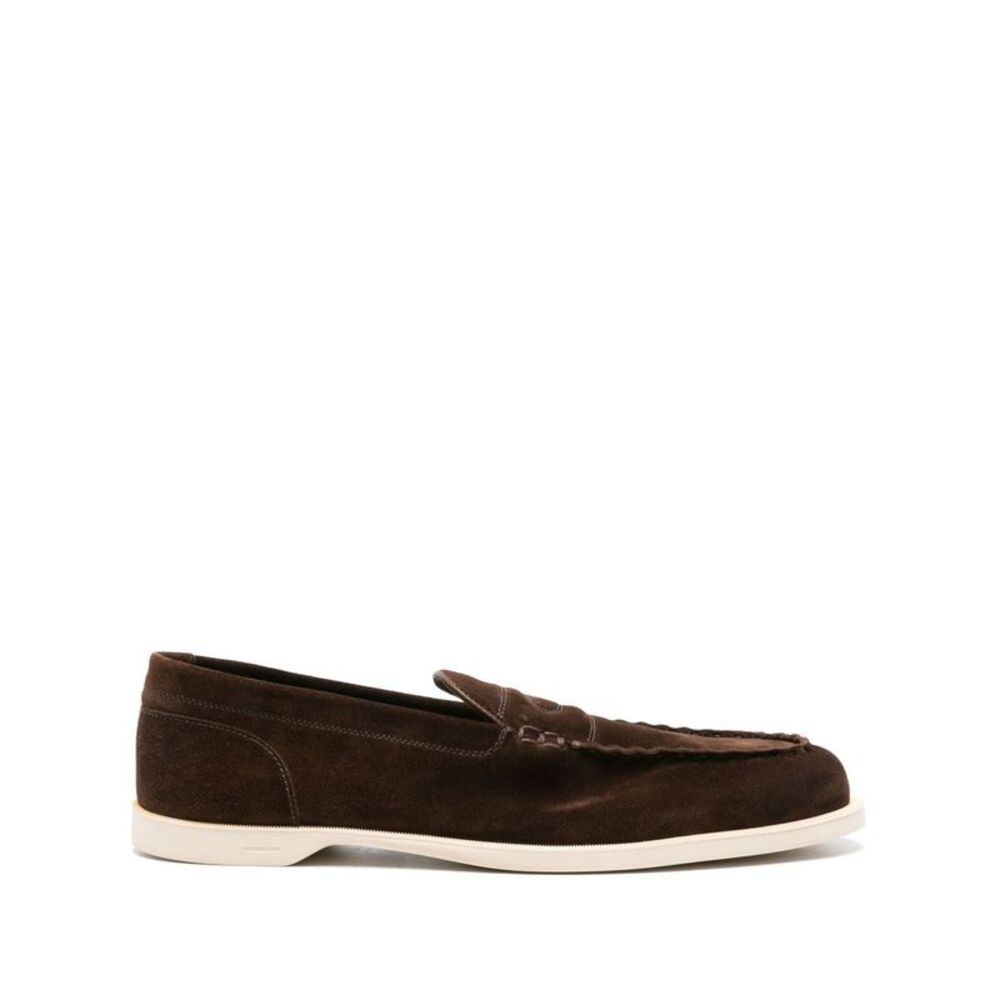 John Lobb Men Pace Suede Soft Casual Loafers